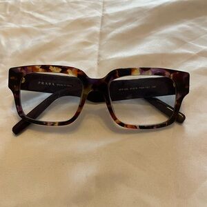 Prada Brown Tortoise Square Glasses